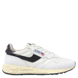 White Leather Low Top Sneakers