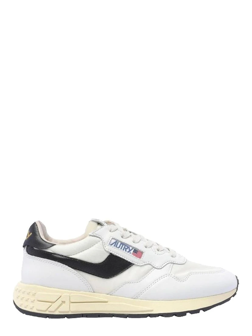 White Leather Low Top Sneakers