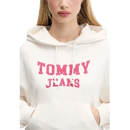 Cream Recycled Cotton Hoodie