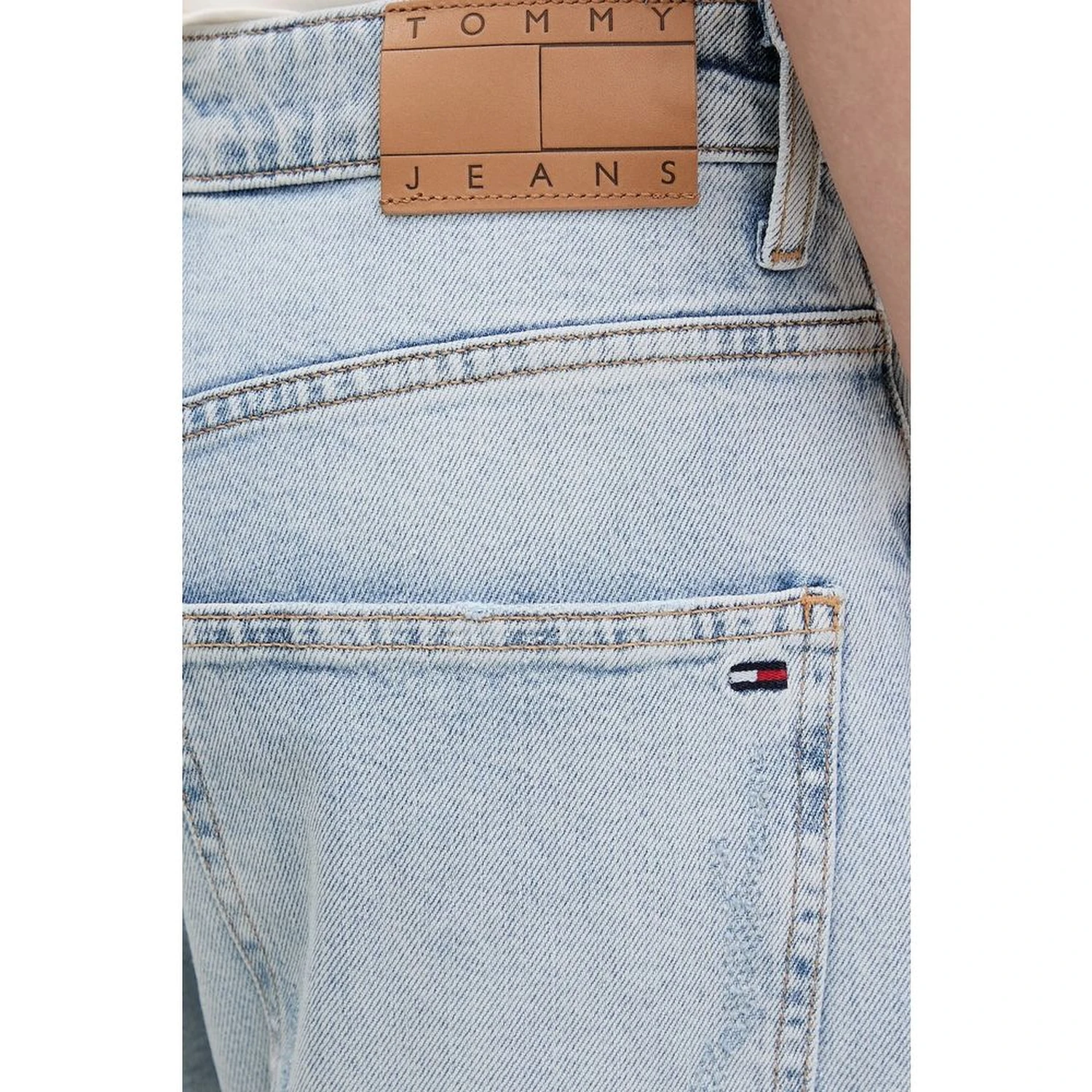 Light Blue Recycled Cotton Mom Jeans