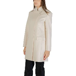 Cream Polyester Coat