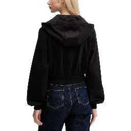 Black Recycled Cotton Hoodie
