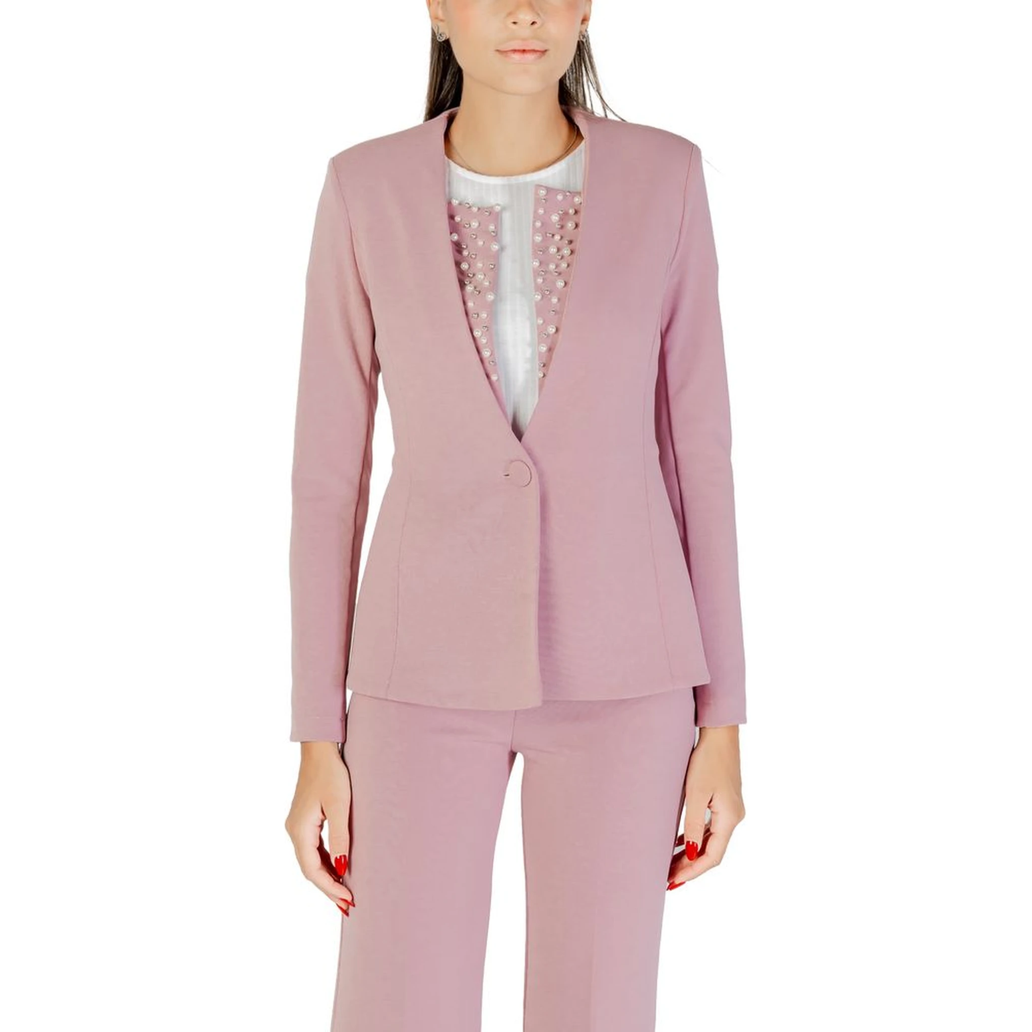 Multicolor Polyester Blazer