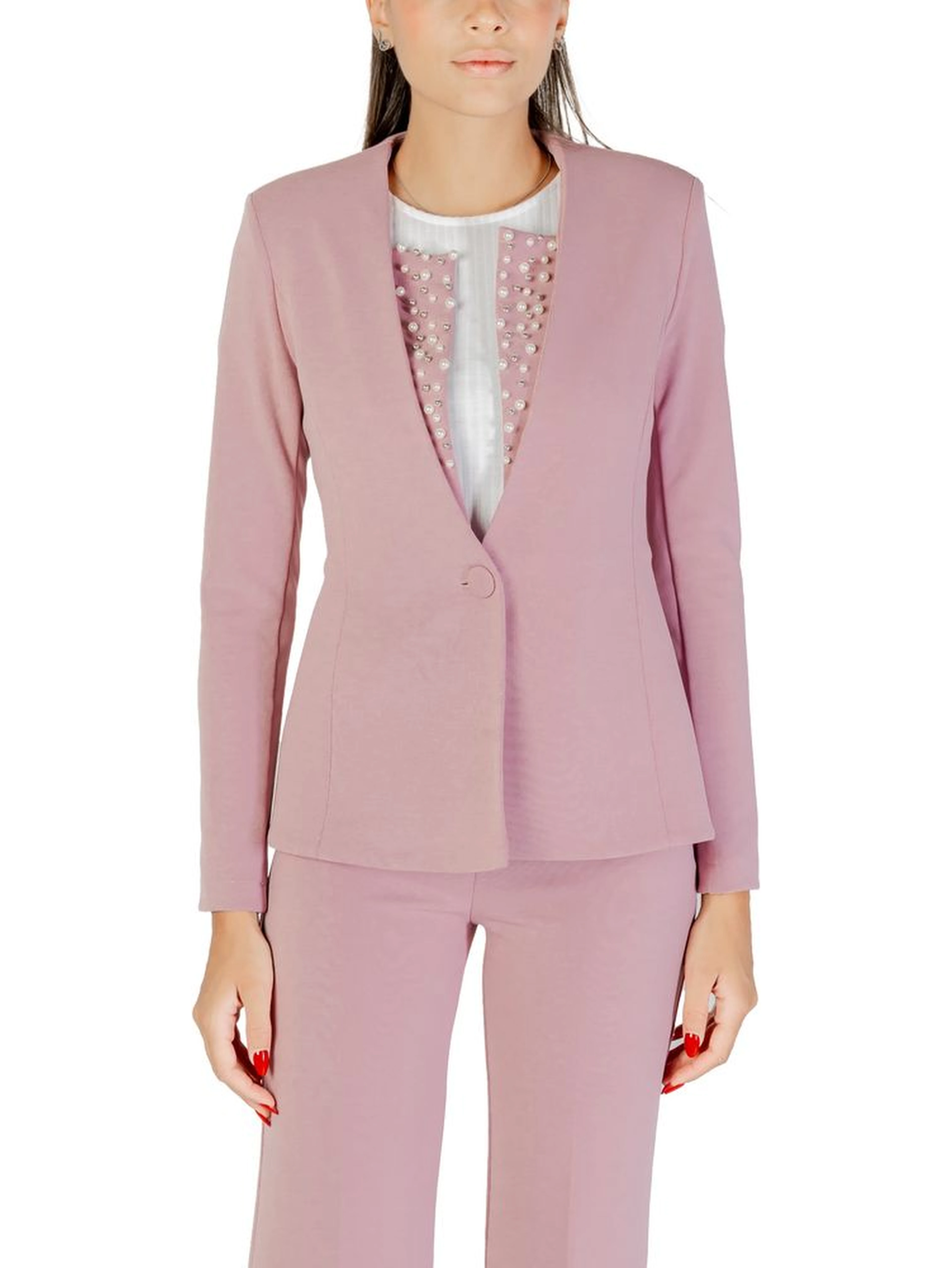 Multicolor Polyester Blazer