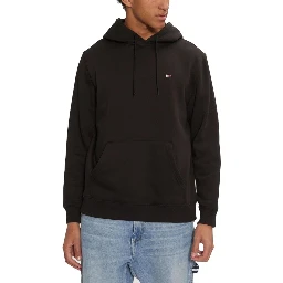 Black Cotton Hoodie