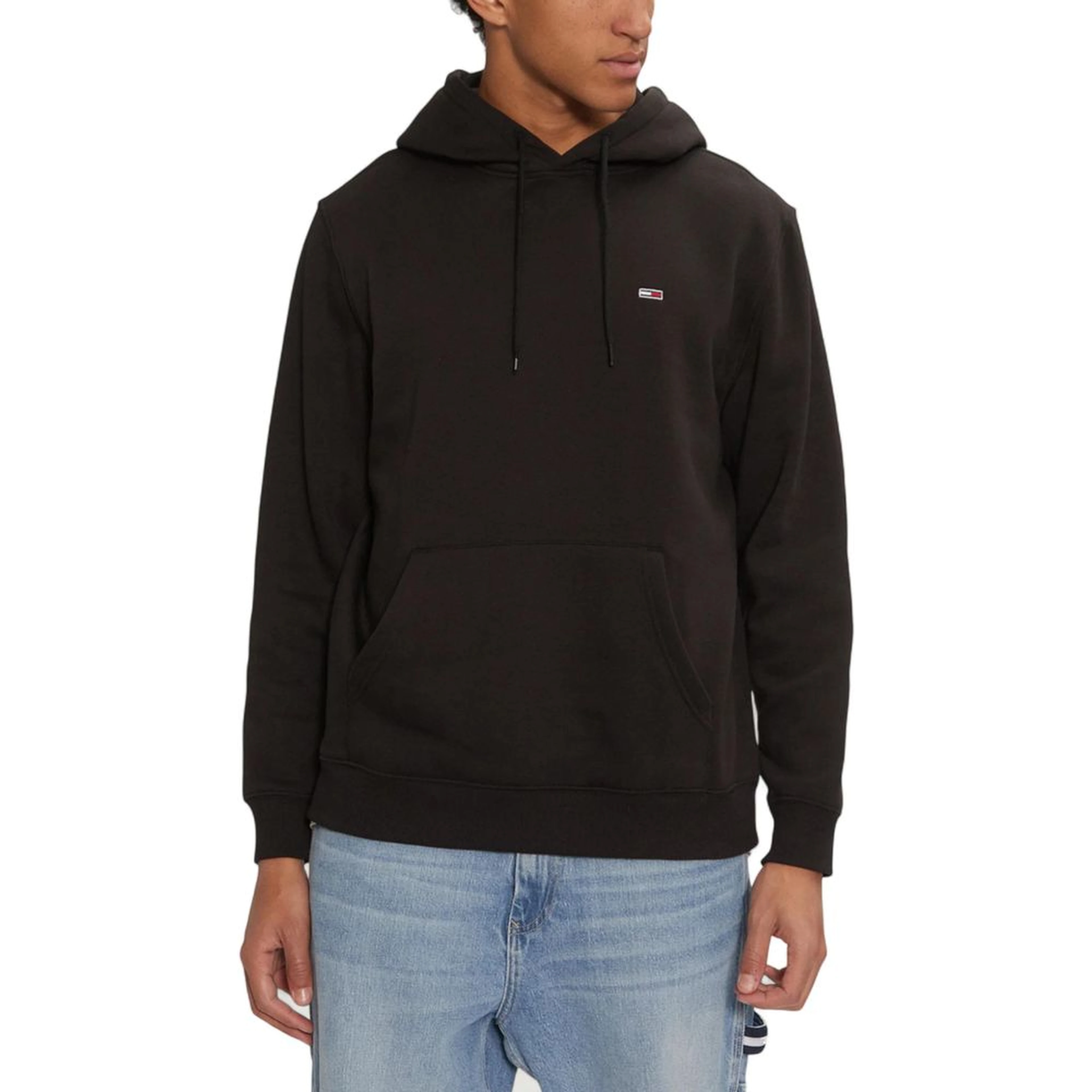 Black Cotton Hoodie