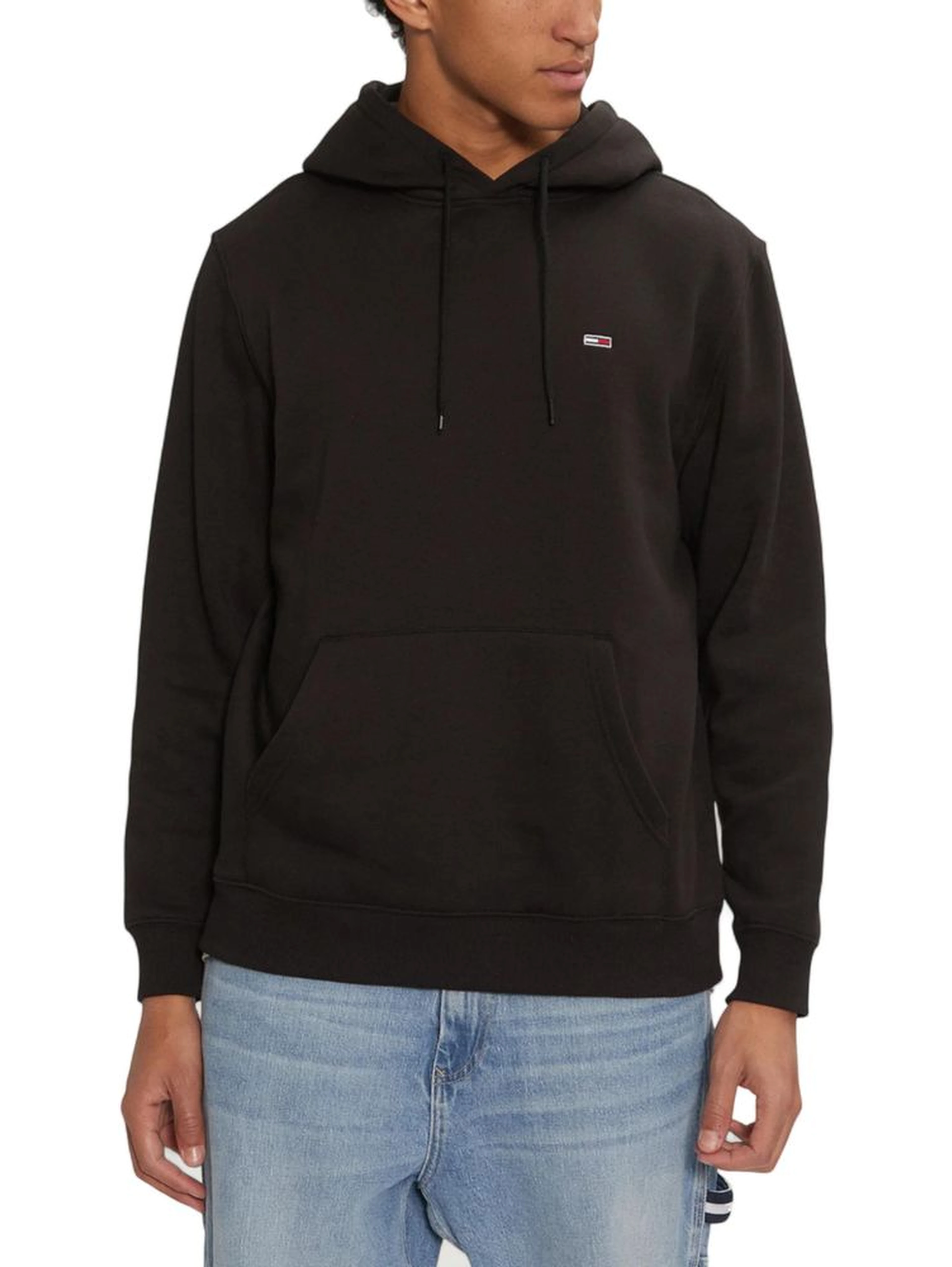 Black Cotton Hoodie