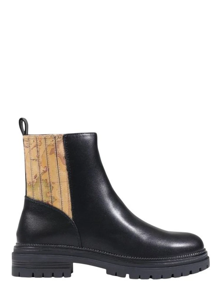 Black Polyethylene Ankle Boots