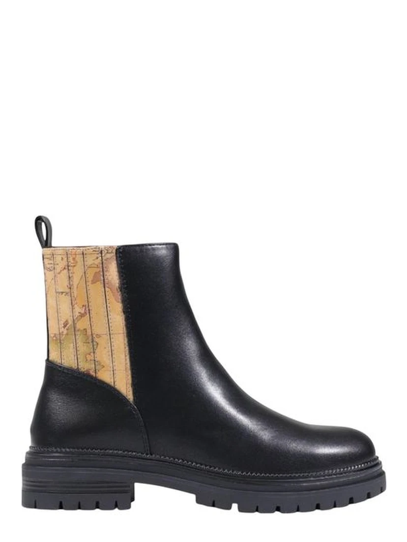 Black Polyethylene Ankle Boots