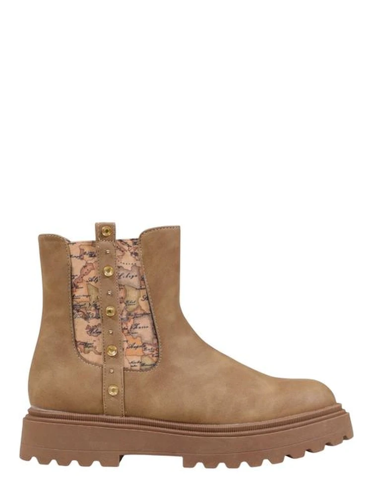 Beige Polyethylene Ankle Boots