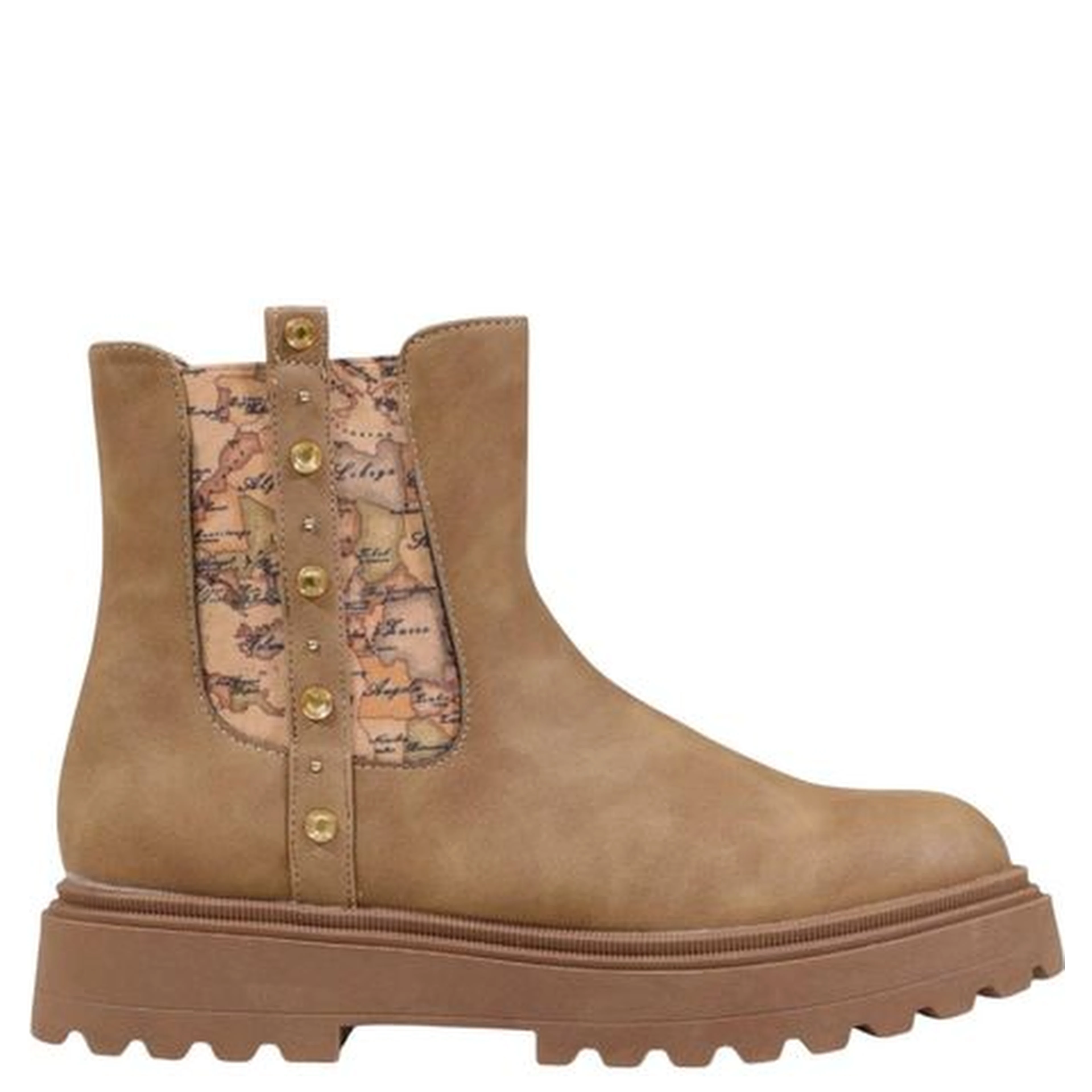 Beige Polyethylene Ankle Boots