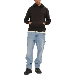 Black Cotton Hoodie