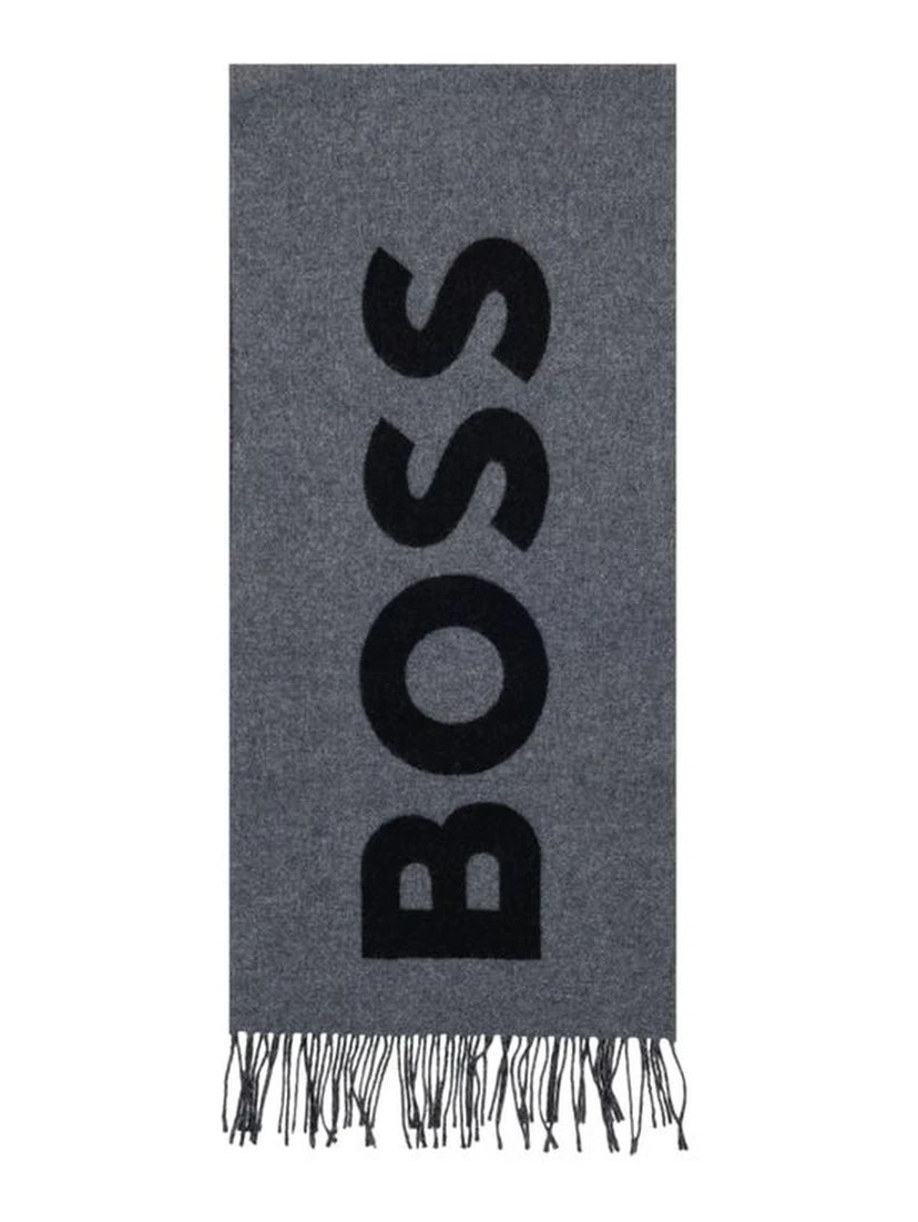 Gray Wool Scarf