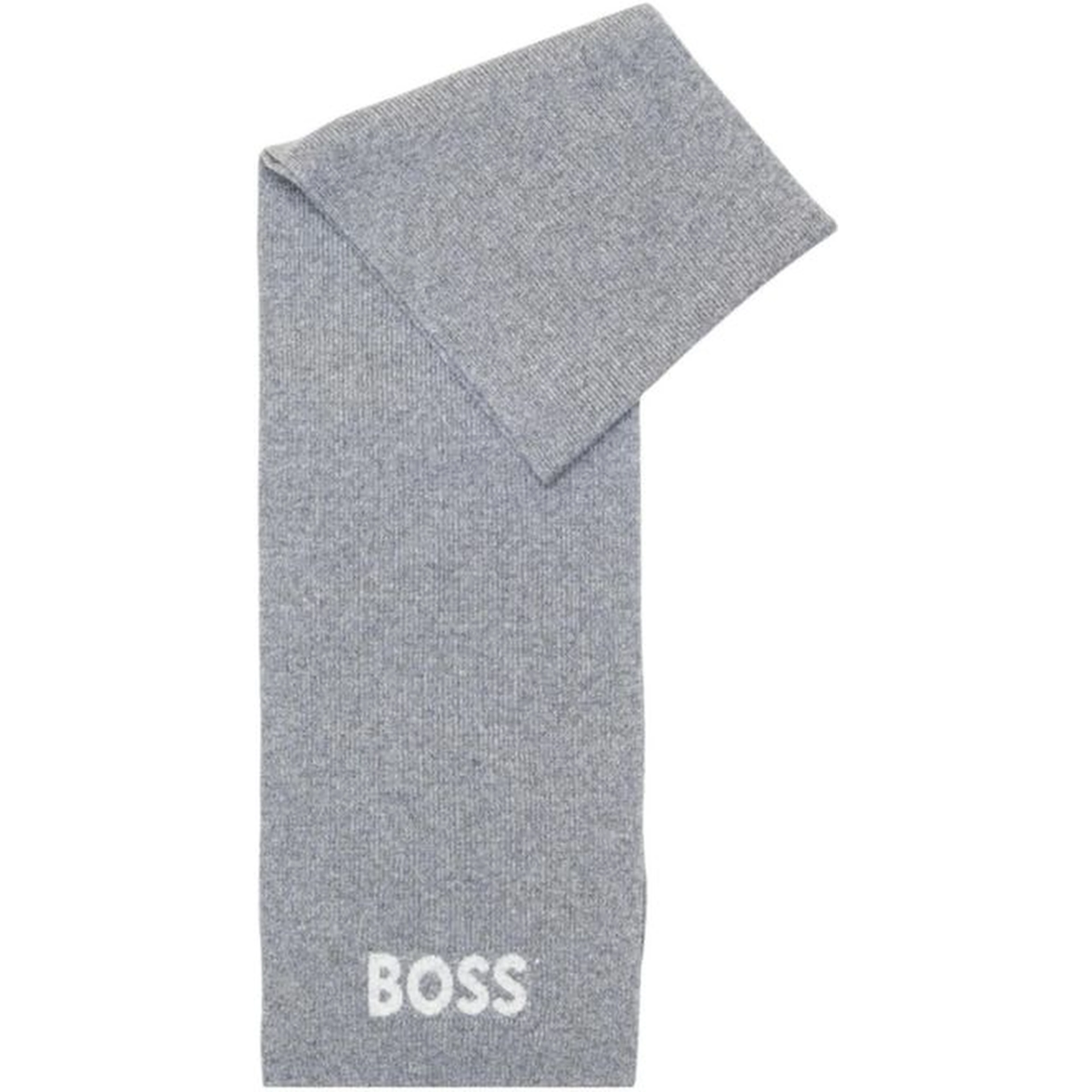 Gray Polyacrylic Scarf