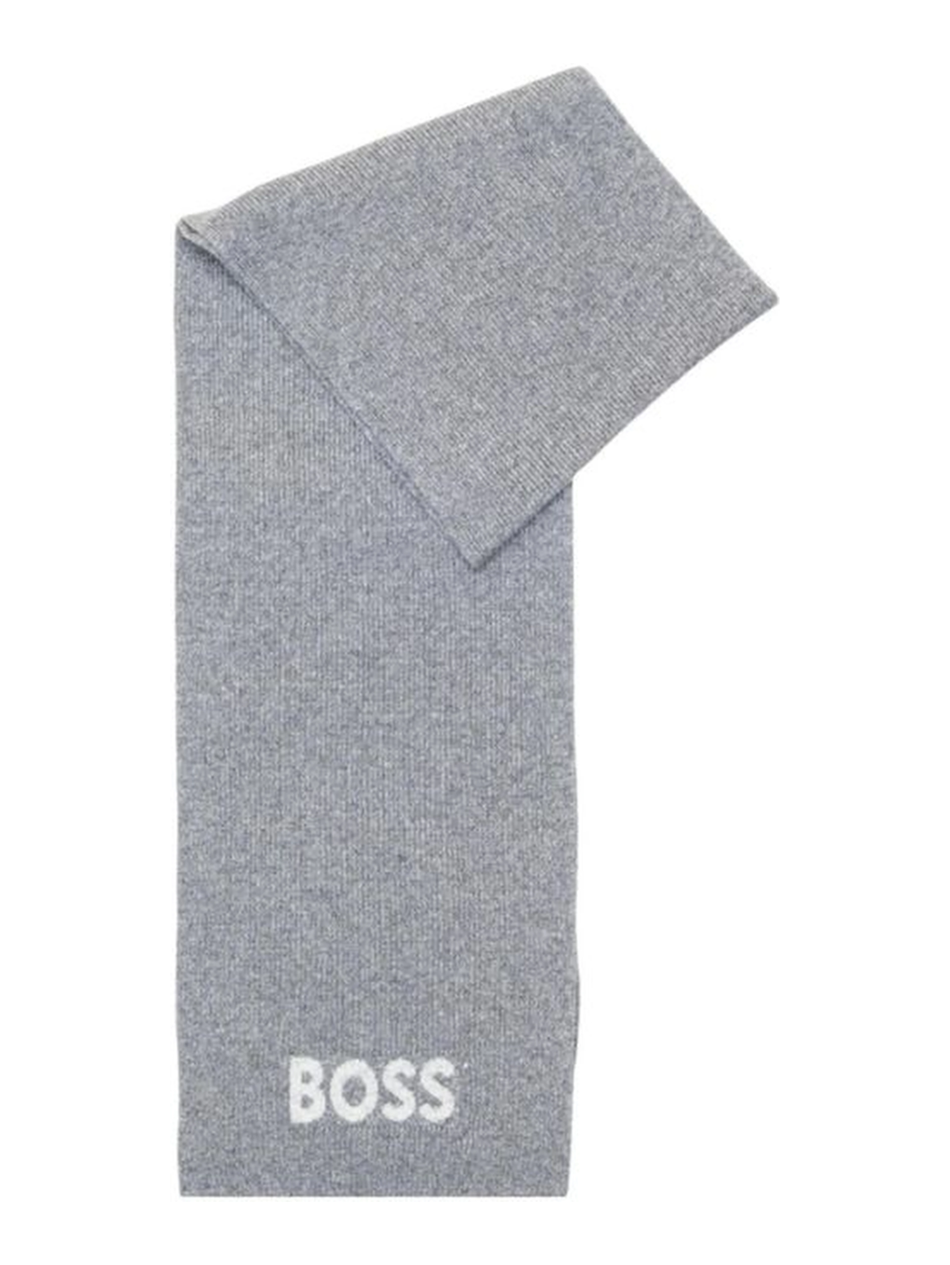 Gray Polyacrylic Scarf