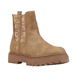 Beige Polyethylene Ankle Boots