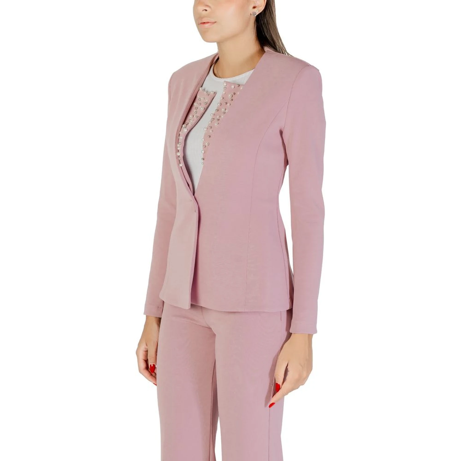 Multicolor Polyester Blazer