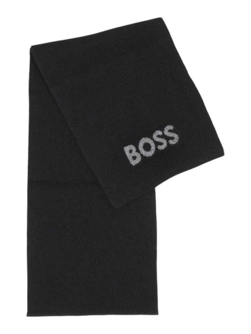 Black Polyacrylic Scarf