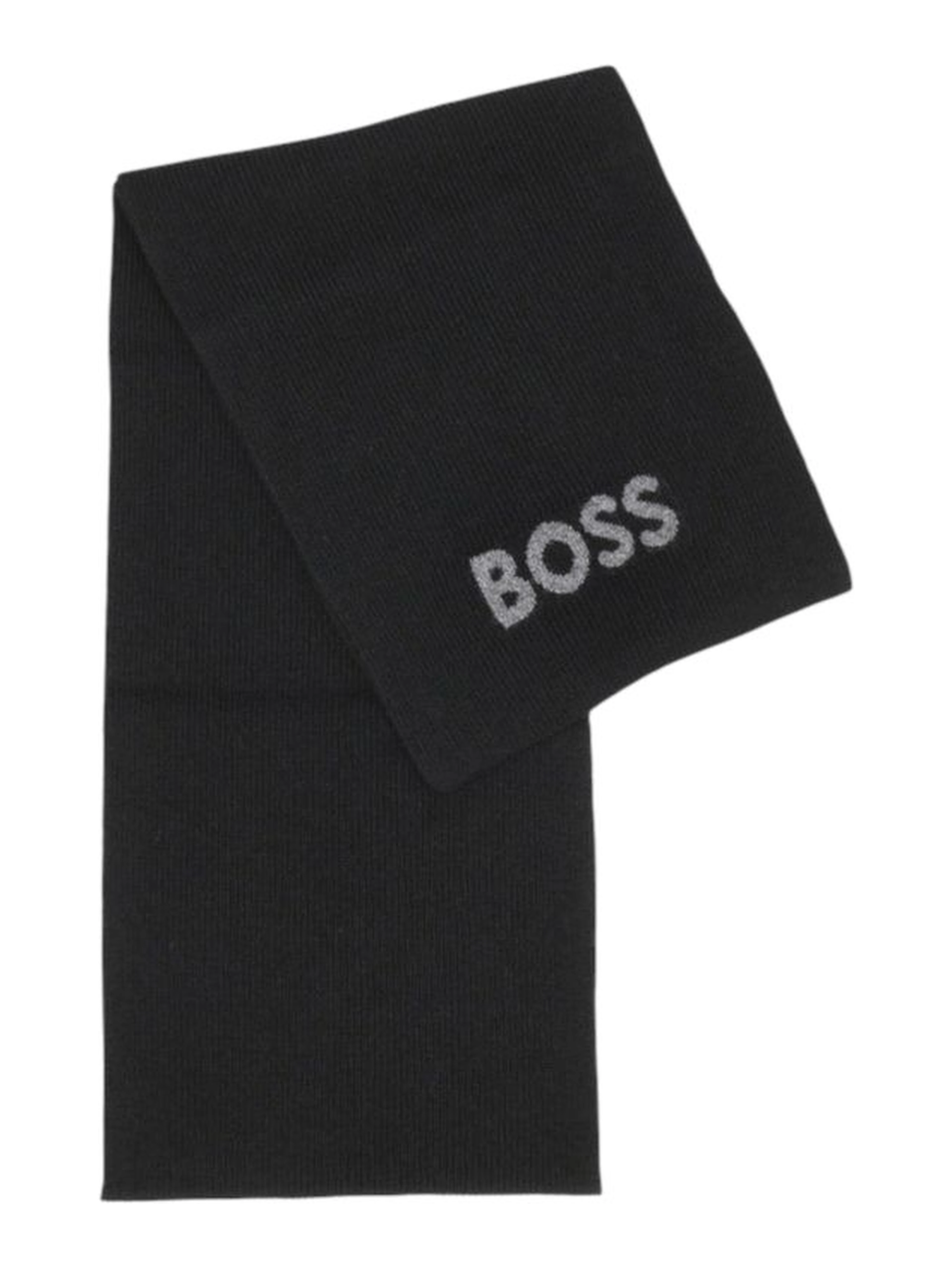 Black Polyacrylic Scarf
