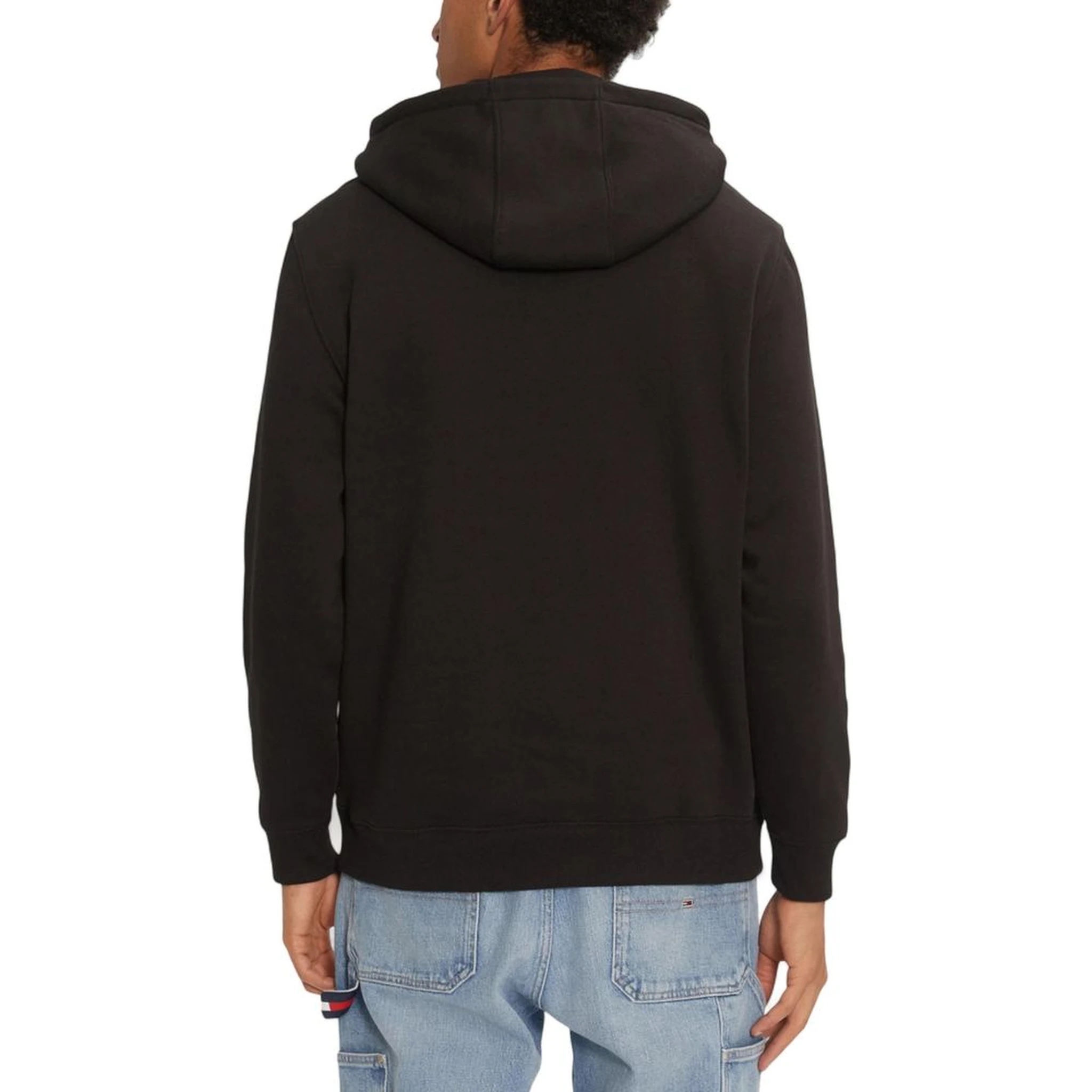 Black Cotton Hoodie