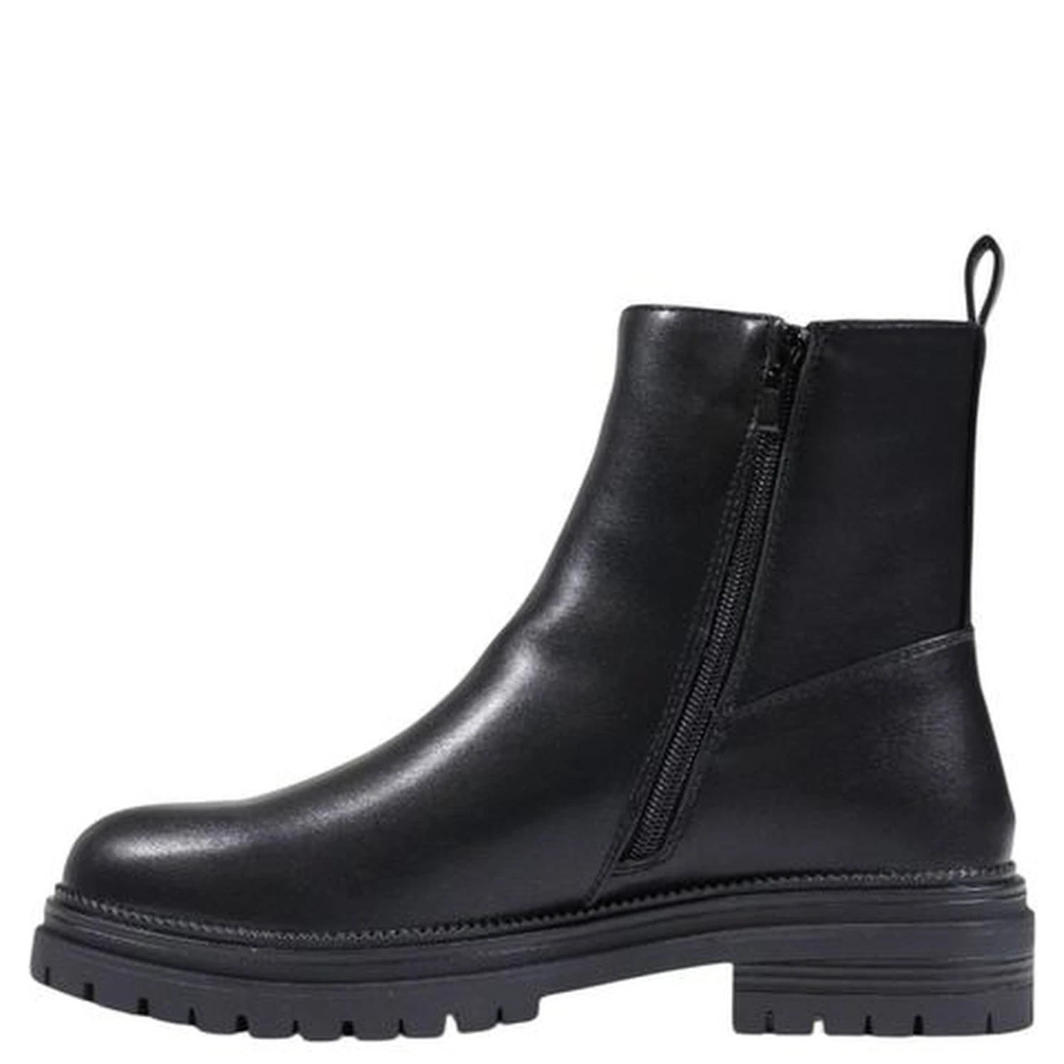 Black Polyethylene Ankle Boots