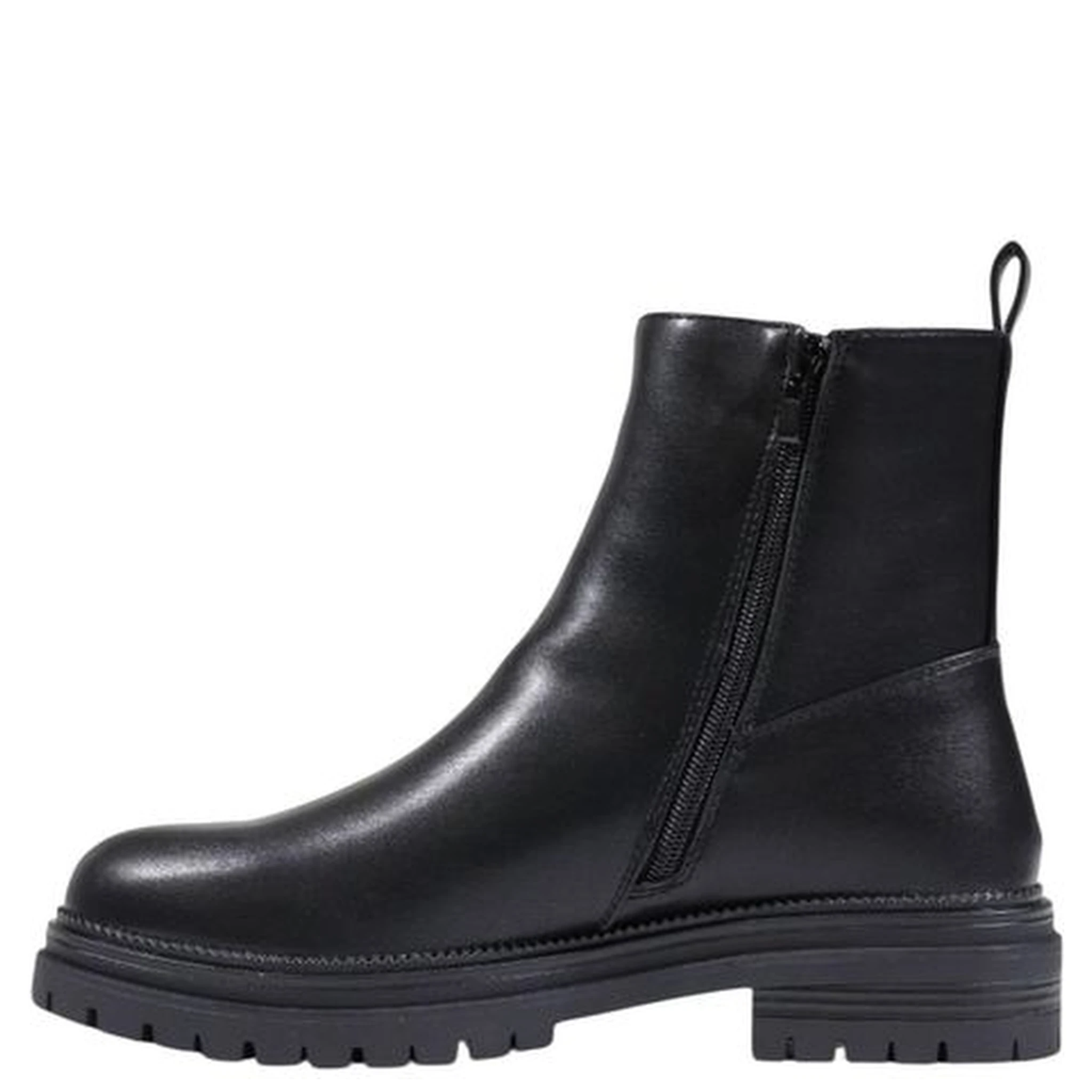 Black Polyethylene Ankle Boots