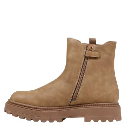 Beige Polyethylene Ankle Boots