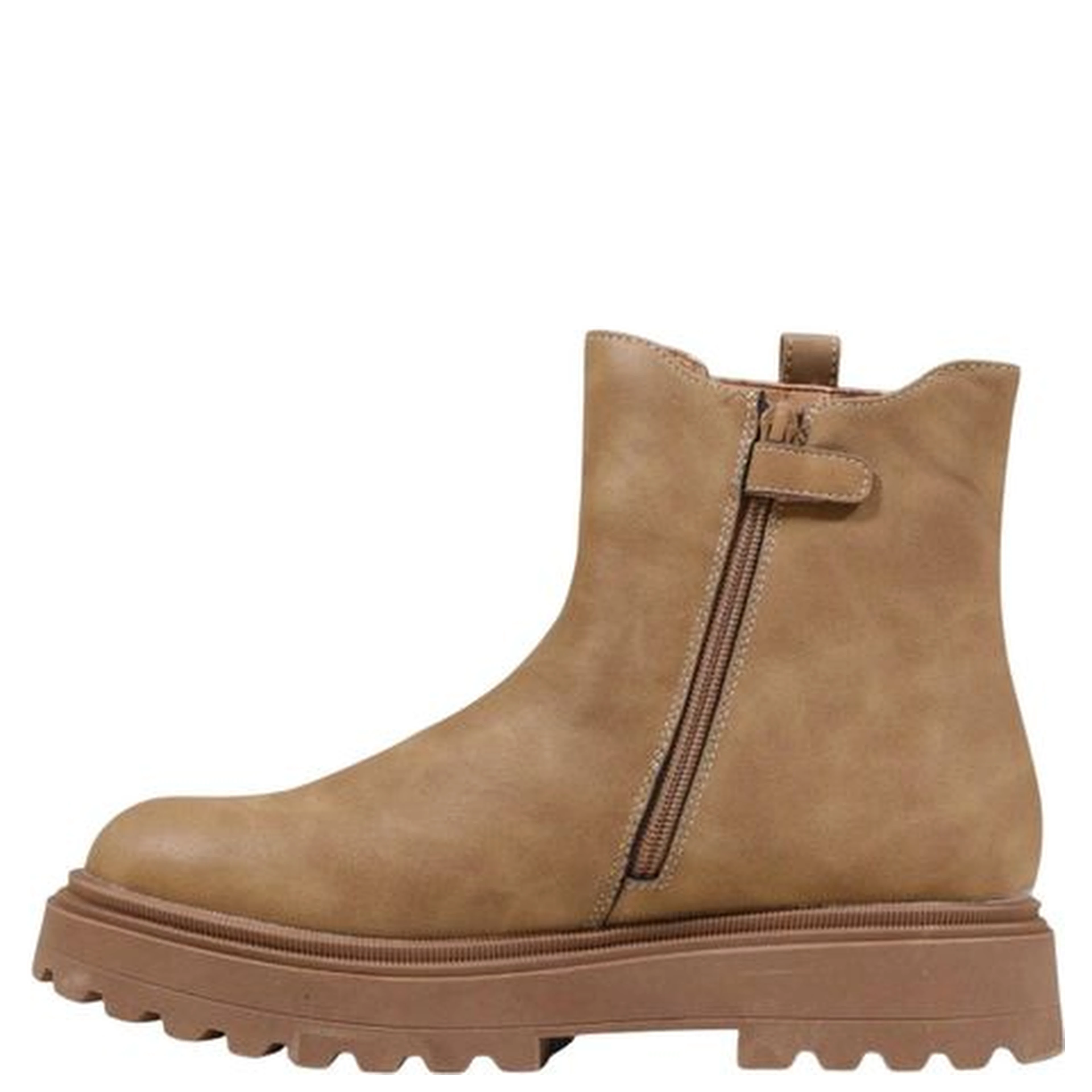 Beige Polyethylene Ankle Boots