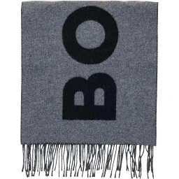 Gray Wool Scarf