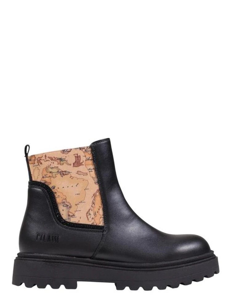 Black Polyethylene Ankle Boots