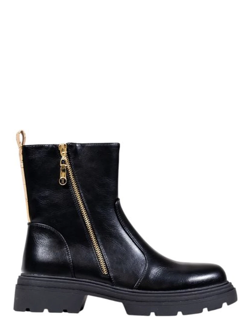 Black Polyethylene Ankle Boots