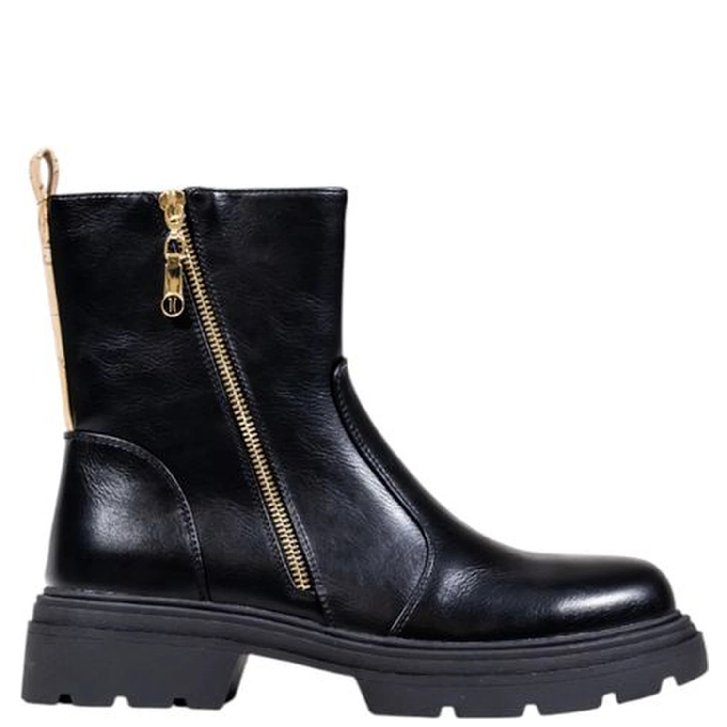 Black Polyethylene Ankle Boots