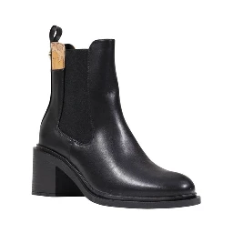Black Polyethylene Ankle Boots