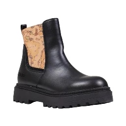 Black Polyethylene Ankle Boots