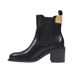 Black Polyethylene Ankle Boots