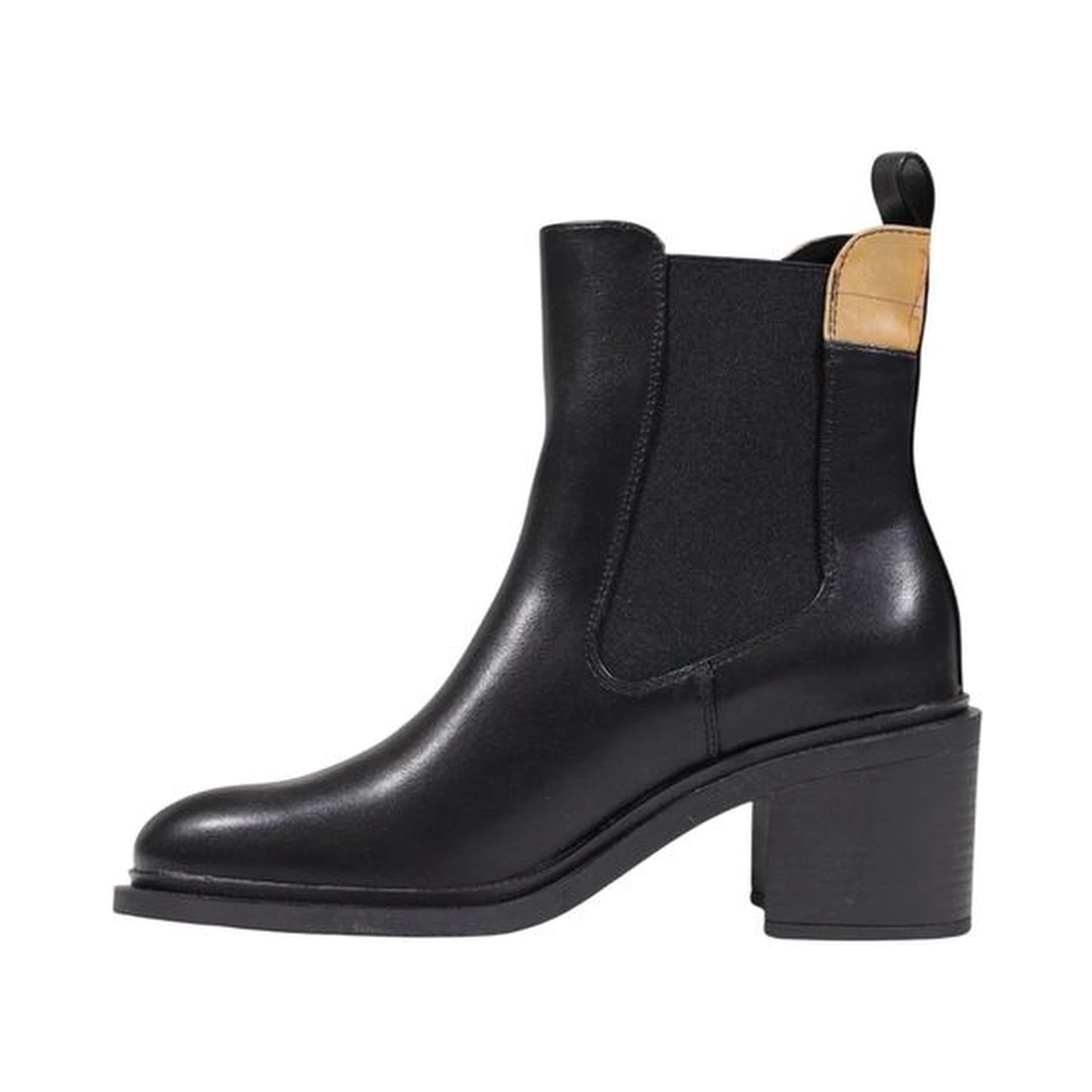 Black Polyethylene Ankle Boots