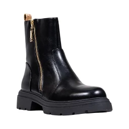 Black Polyethylene Ankle Boots