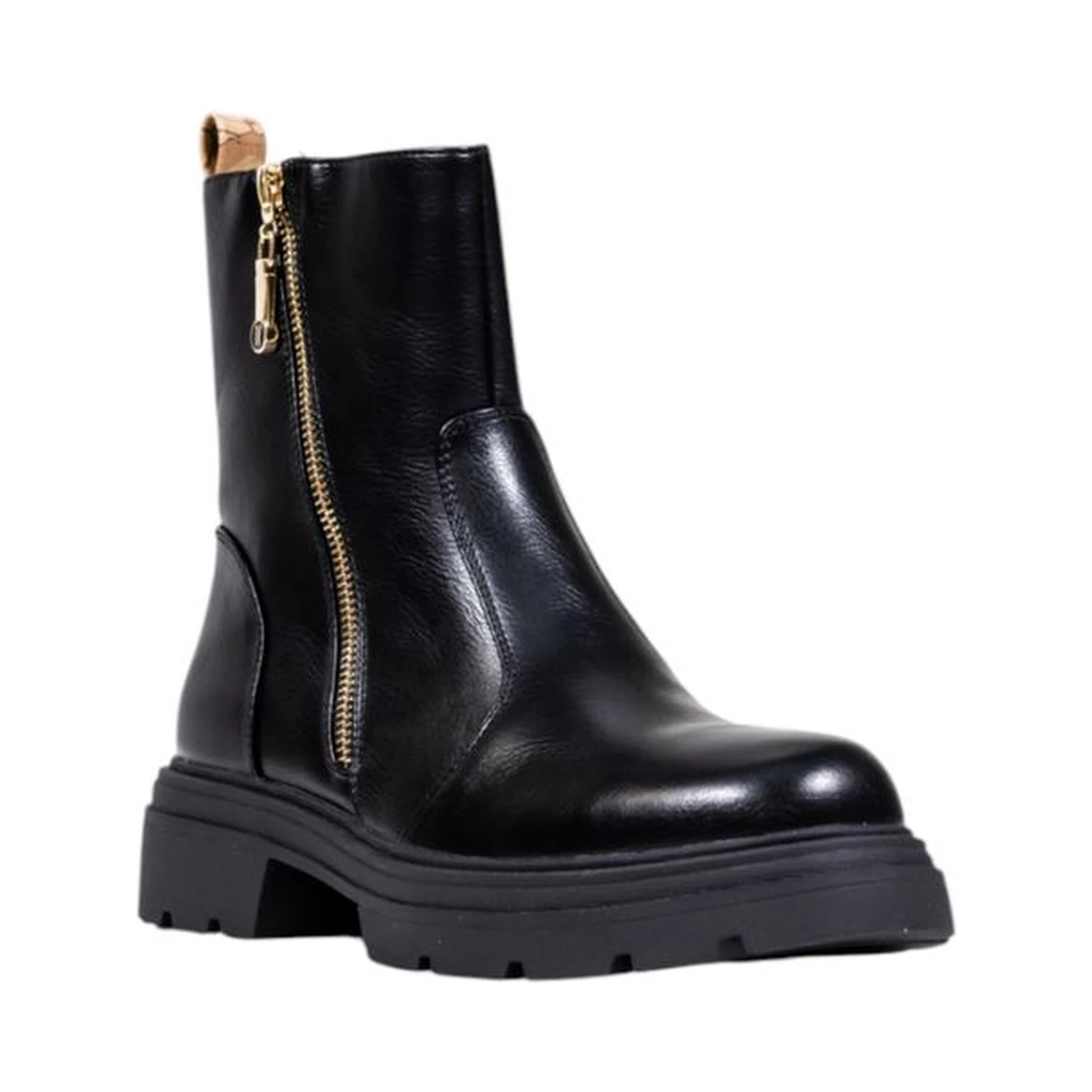 Black Polyethylene Ankle Boots