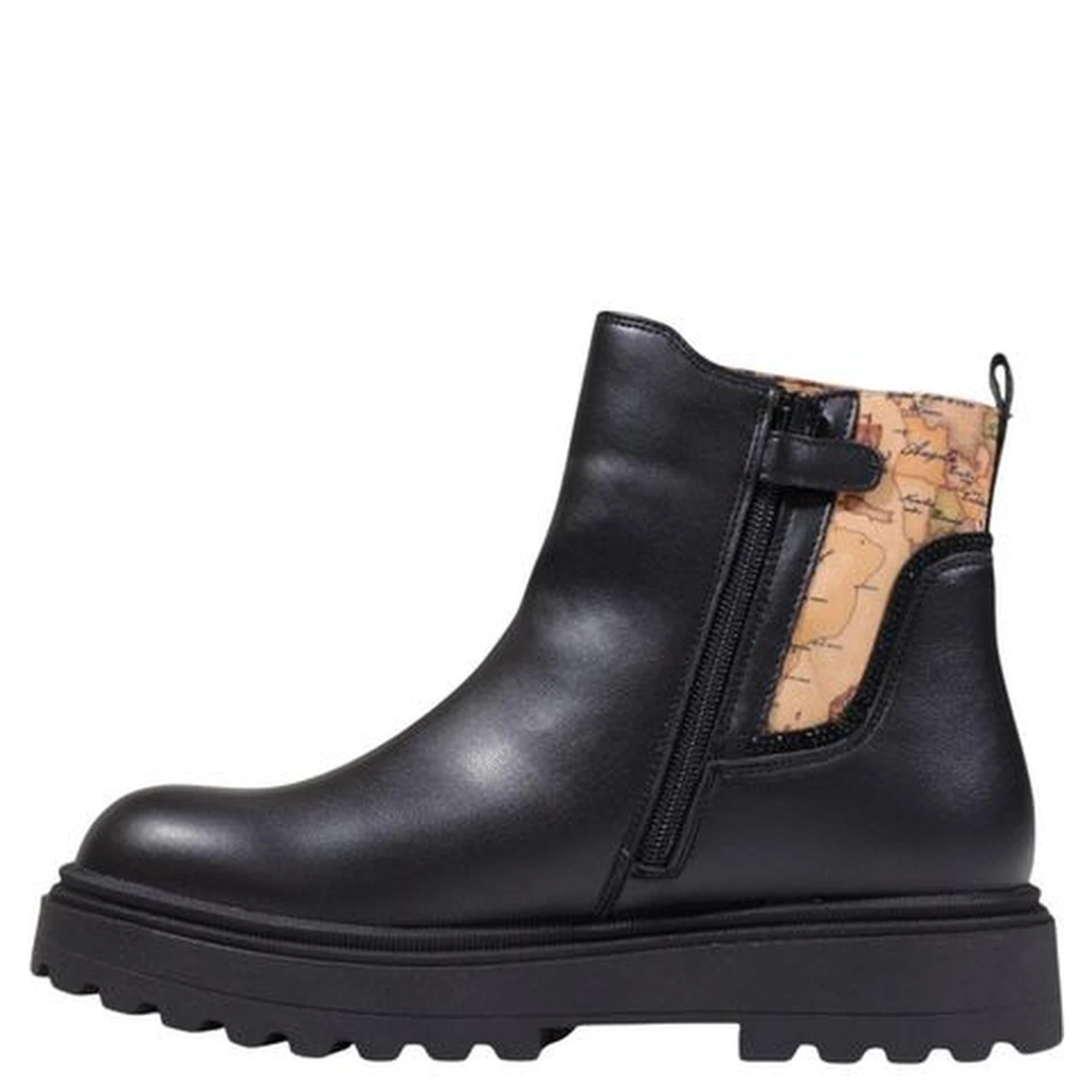 Black Polyethylene Ankle Boots
