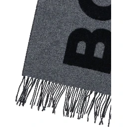 Gray Wool Scarf