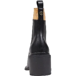 Black Polyethylene Ankle Boots