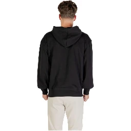 Black Cotton Hoodie