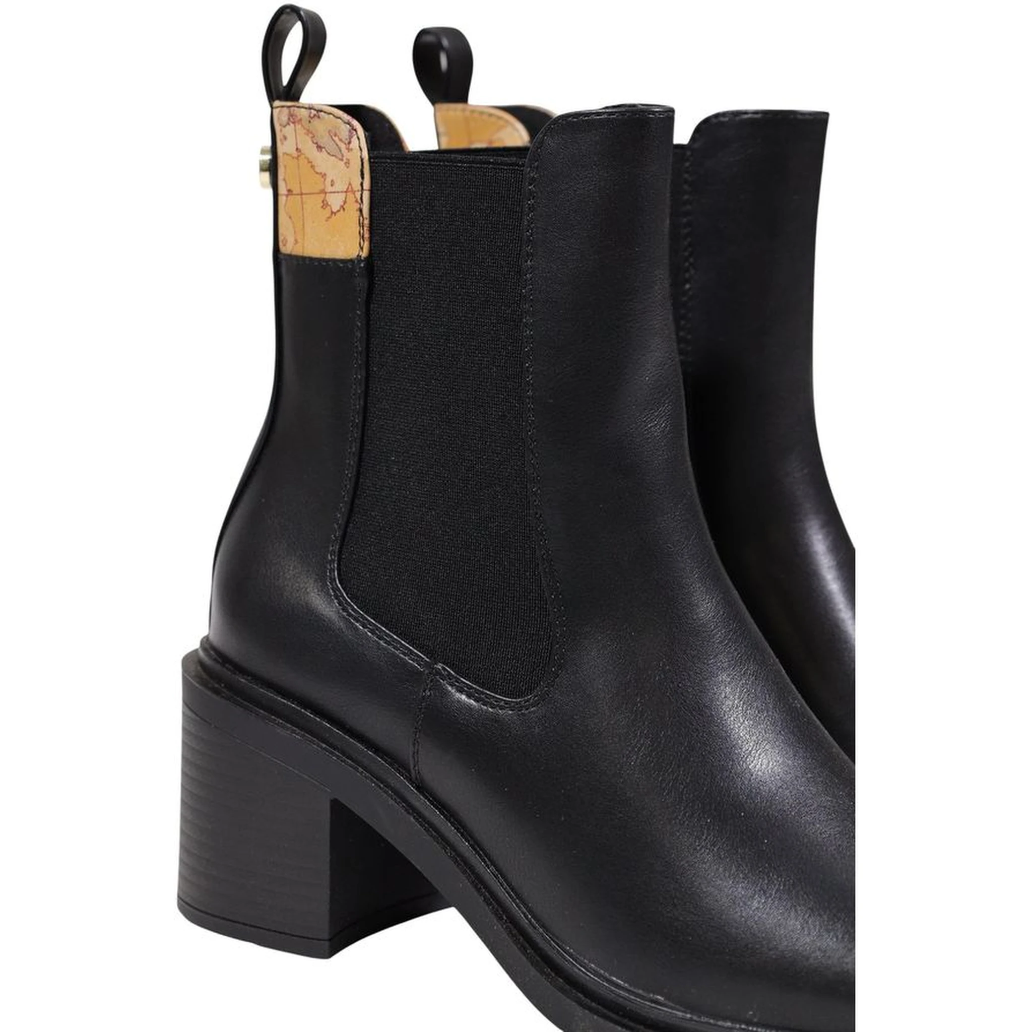 Black Polyethylene Ankle Boots