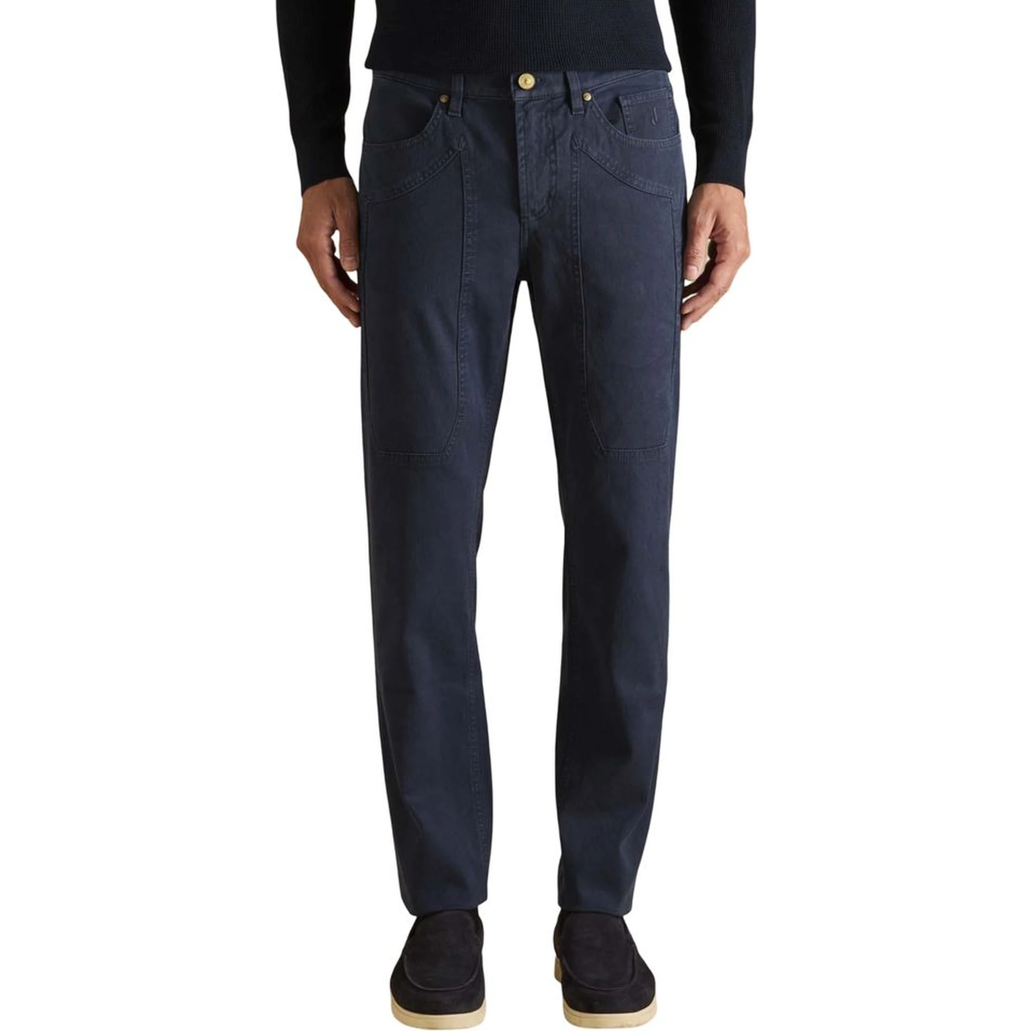 Blue Cotton Skinny Jeans