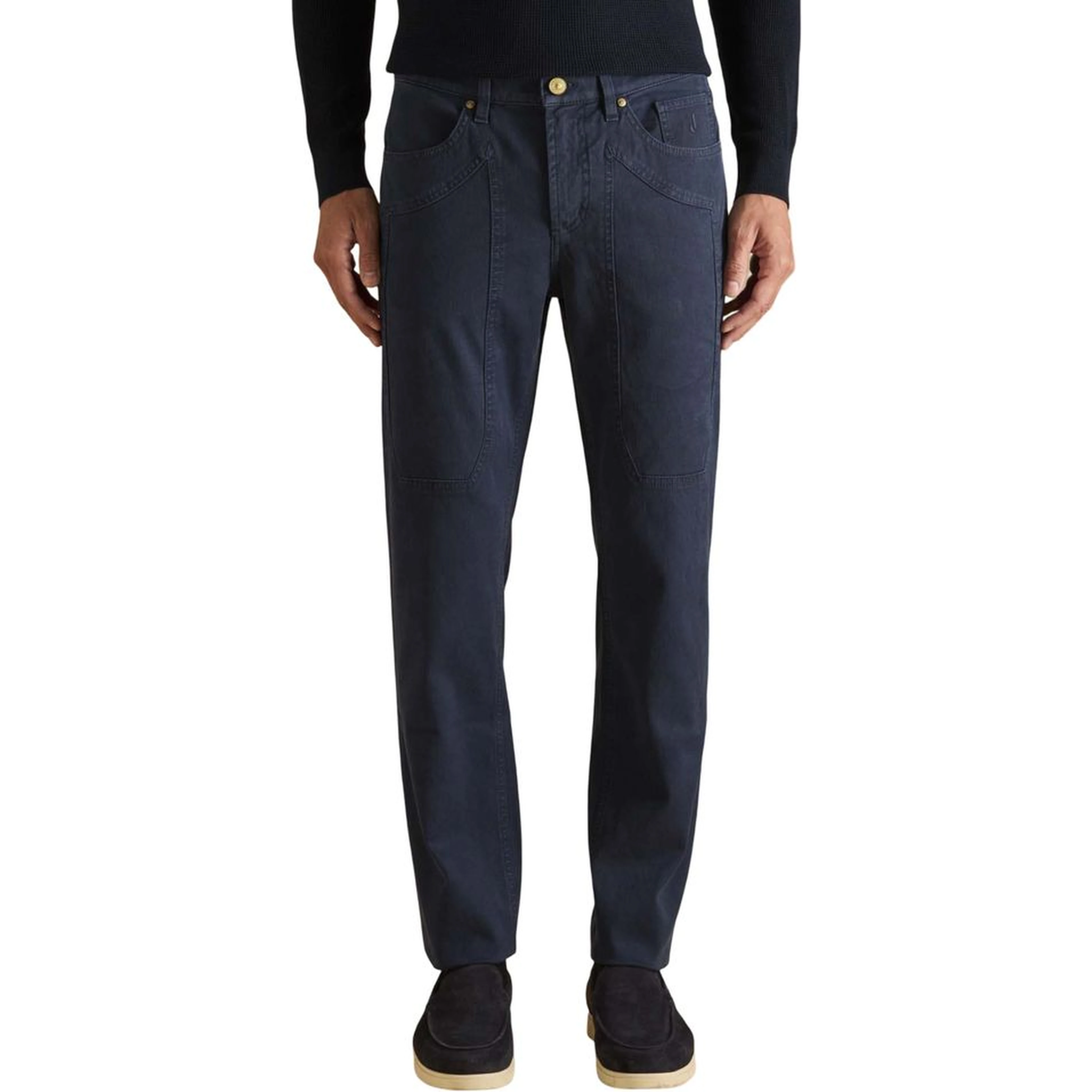 Blue Cotton Skinny Jeans