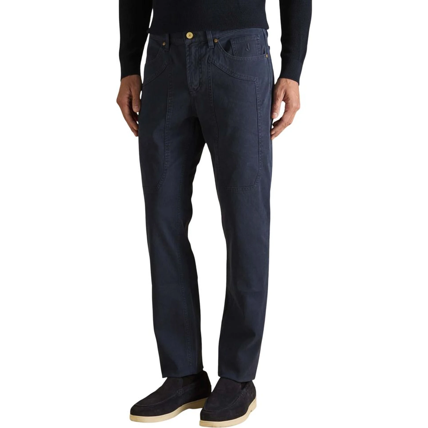 Blue Cotton Skinny Jeans