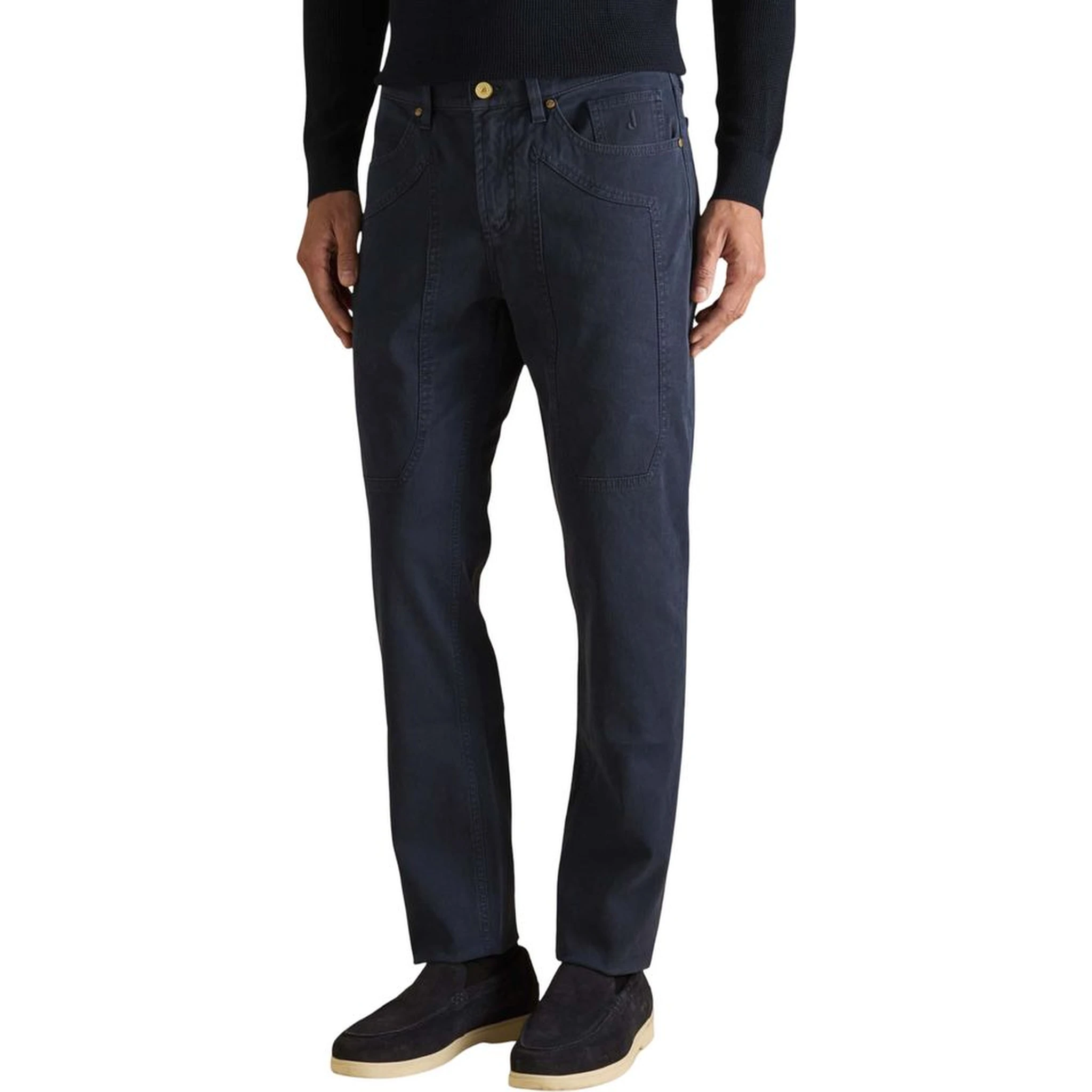 Blue Cotton Skinny Jeans
