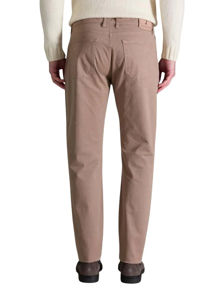 Beige Cotton Skinny Pants alternative