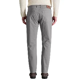 Gray Cotton Skinny Pants