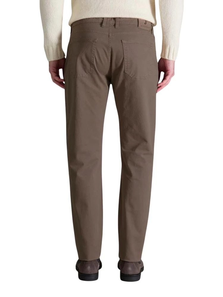 Brown Cotton Skinny Pants alternative